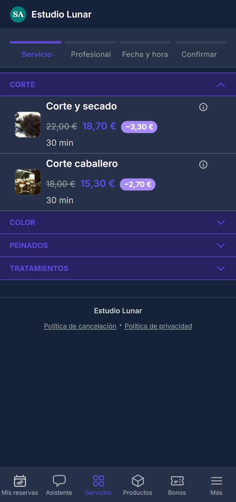 Reserva pública con la marca de Estudio Lunar
